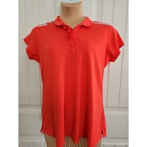 Ladies Pebble Beach Dry-Luxe Performance Golf Polo Shirt - Coral - Size XL